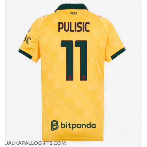 AC Milan Christian Pulisic #11 Kolmaspaita Naiset 2025-26 Lyhythihainen AC Milan Christian Pulisic #11 Kolmaspaita Naiset 2025-26 Lyhythihainen